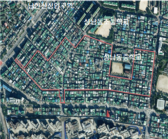 성남 금광2동 도심공공주택 복합사업 에정지. 출처=국토교통부